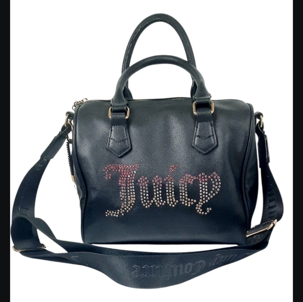 Juicy Couture Black Liquorice Be Classic II Speedy Satchel Crossbody Bag